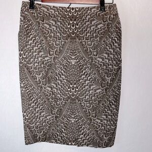 Vintage Escada silk pencil skirt